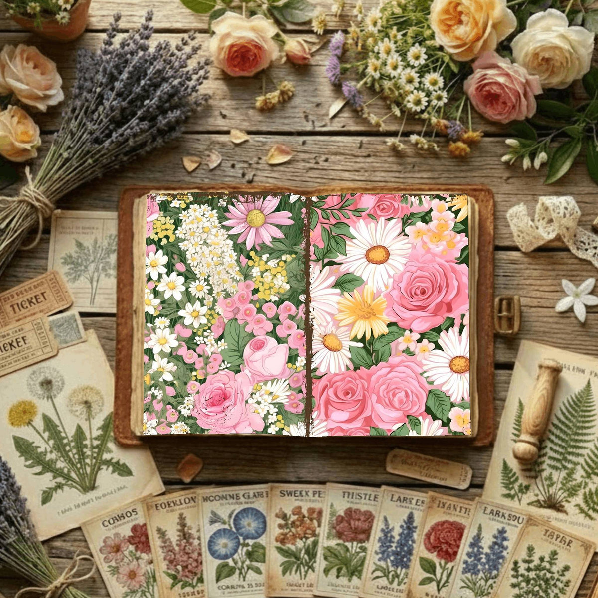 Floral Digital Papers