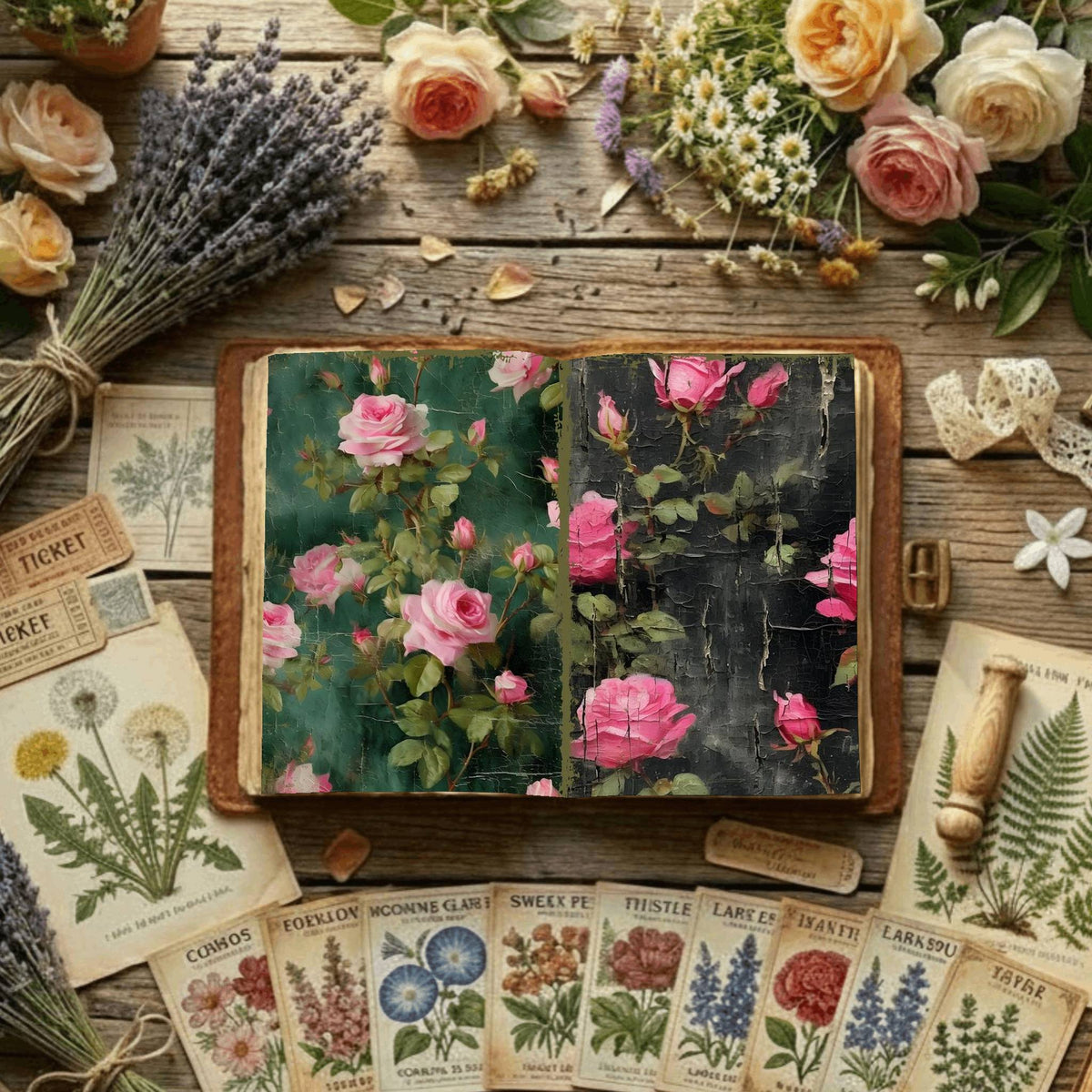 Floral Digital Papers