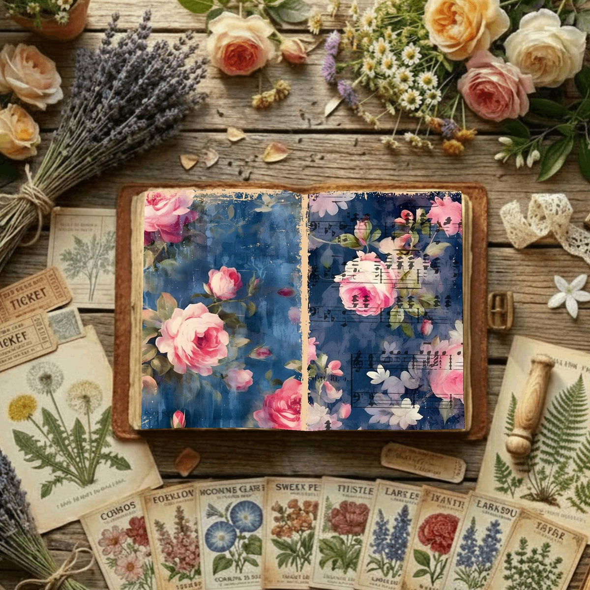 Floral Digital Papers