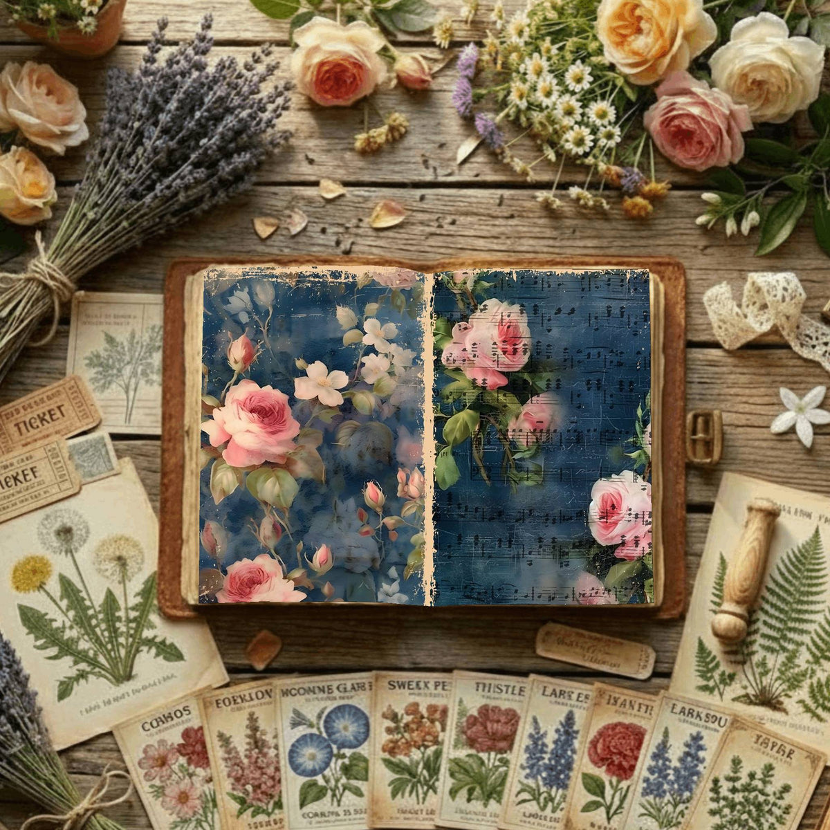 Floral Digital Papers
