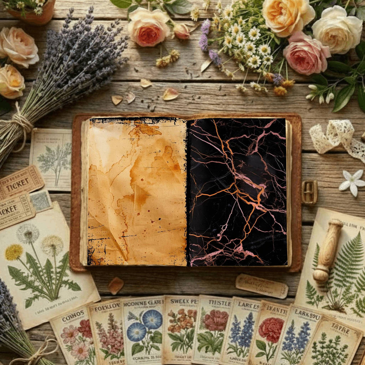 Floral Digital Papers