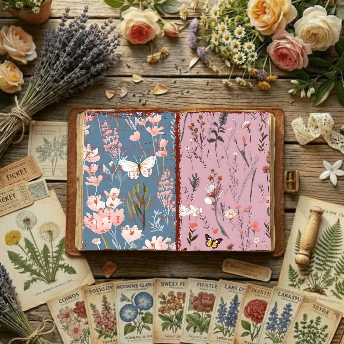 Floral Digital Papers