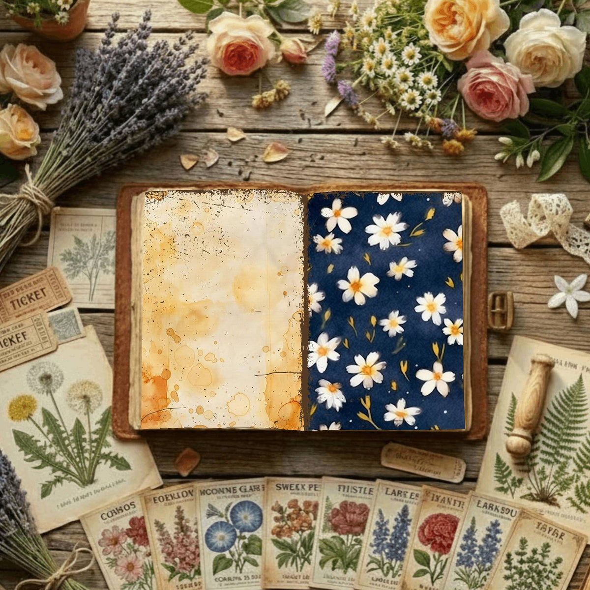 Floral Digital Papers