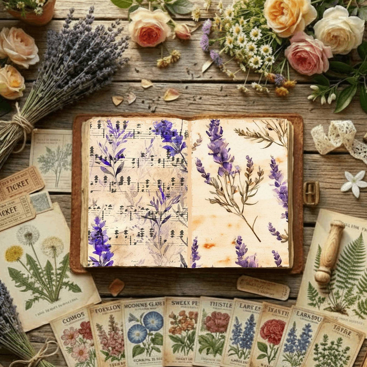 Floral Digital Papers