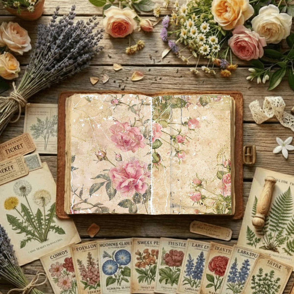 Floral Digital Papers