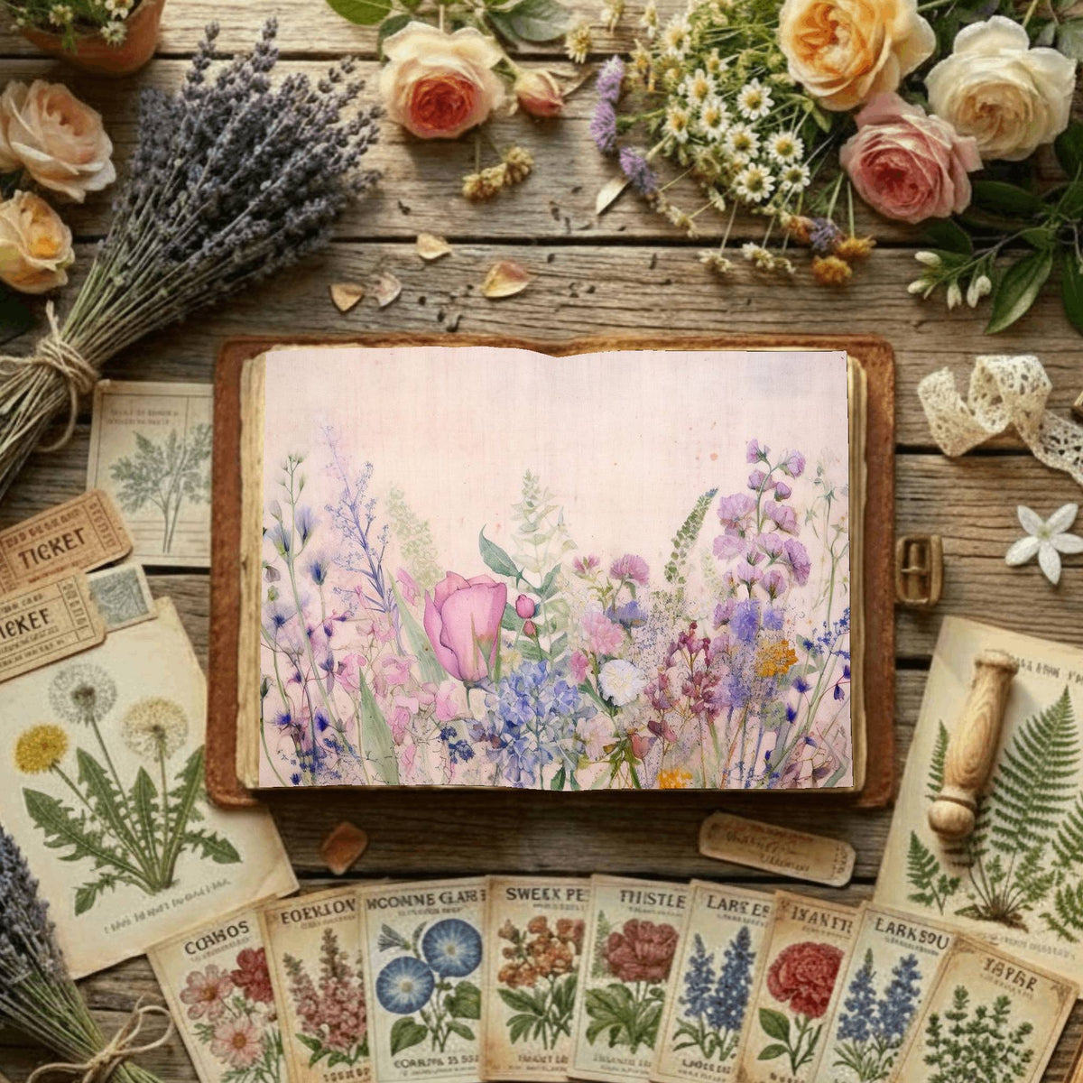 Floral Digital Papers