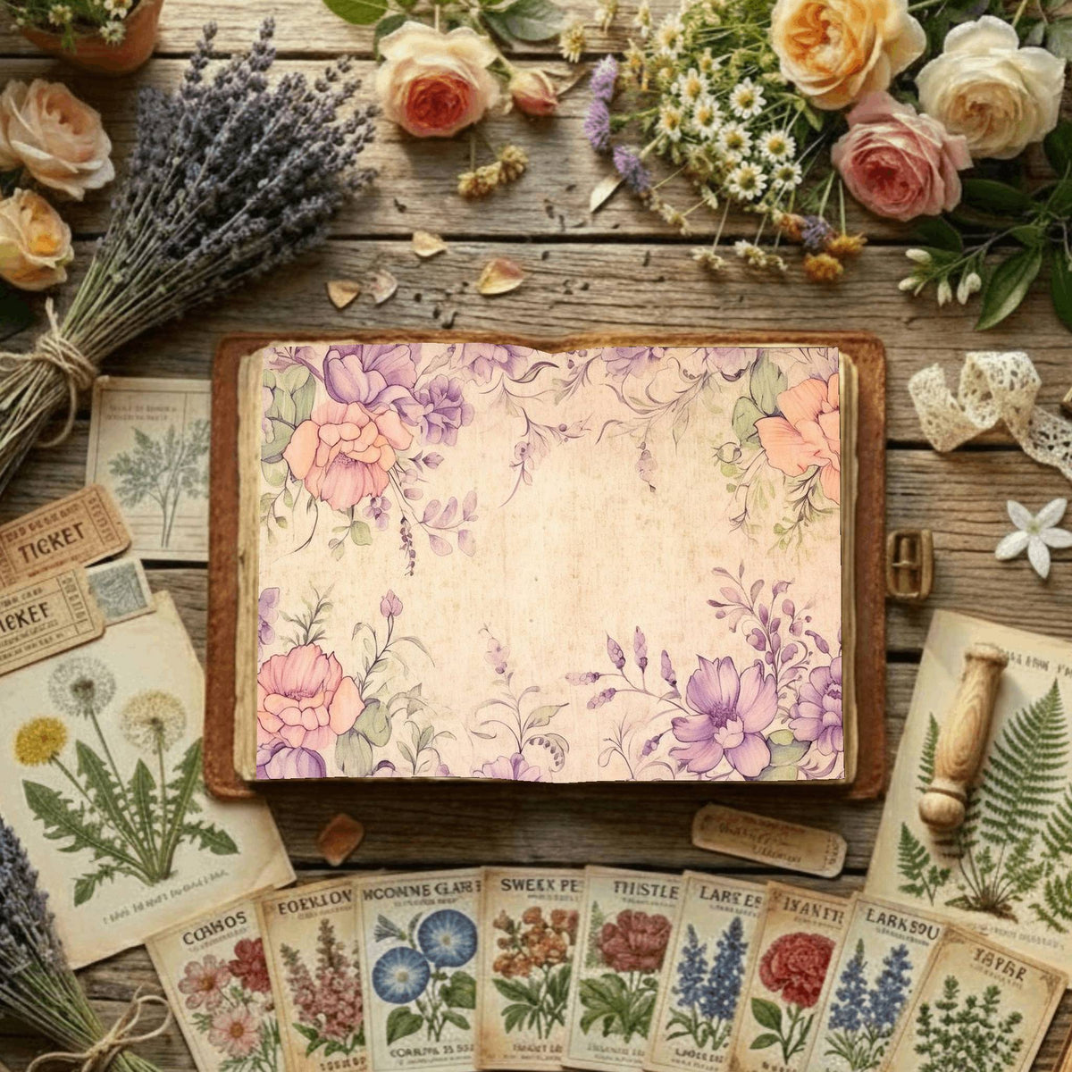 Floral Digital Papers
