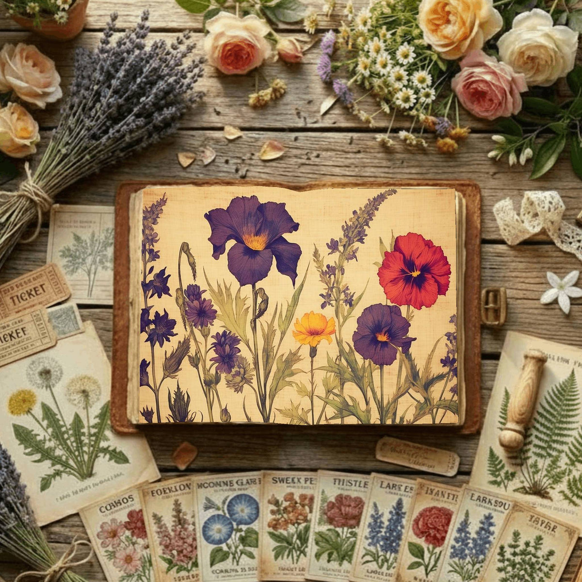 Floral Digital Papers