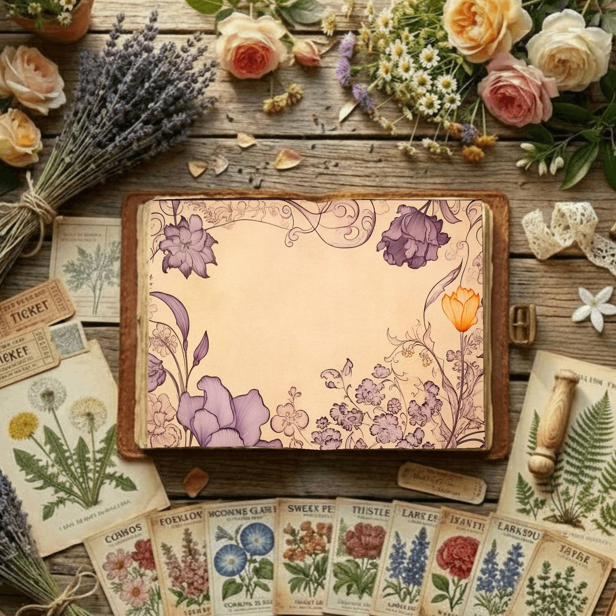 Floral Digital Papers