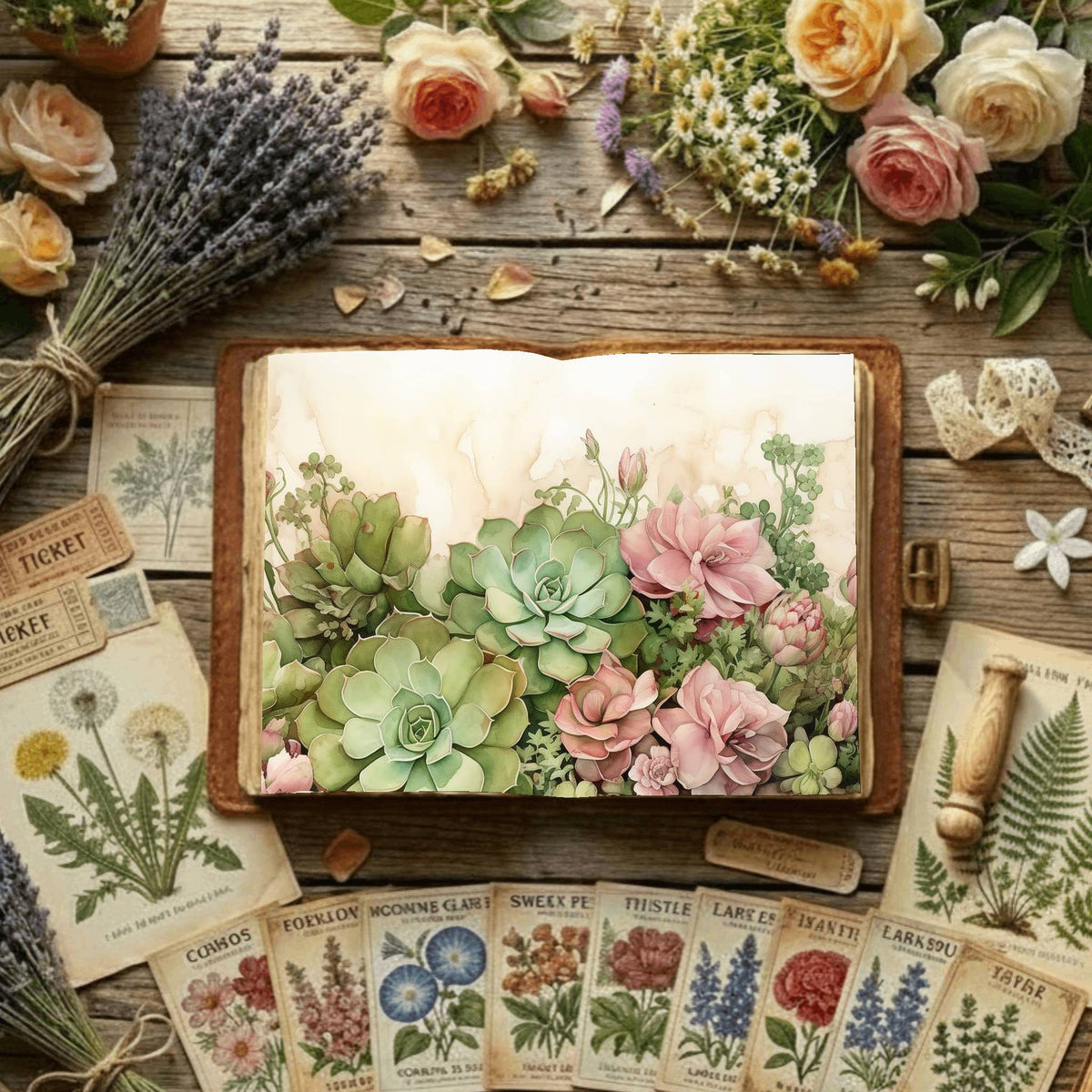 Floral Digital Papers