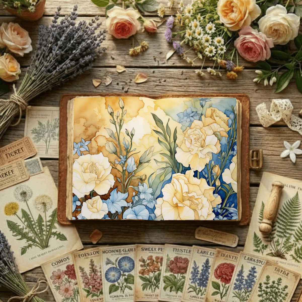 Floral Digital Papers