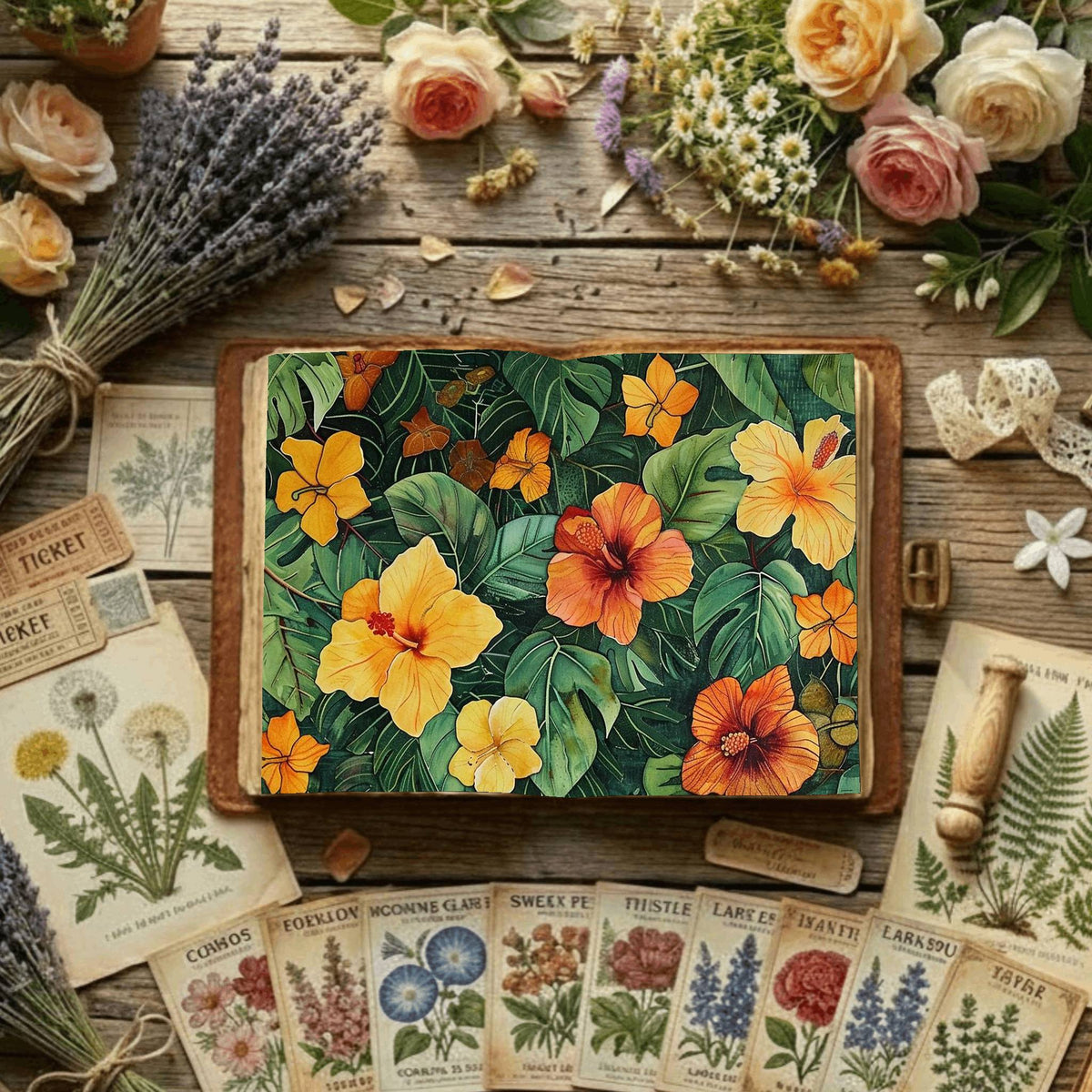 Floral Digital Papers
