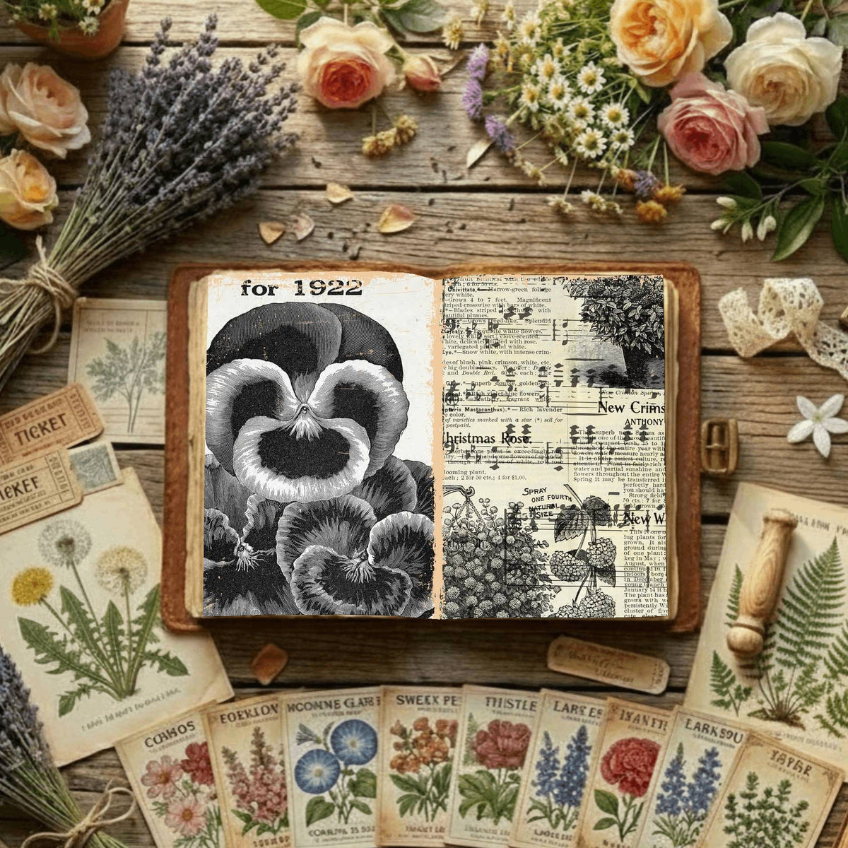 Floral Digital Papers