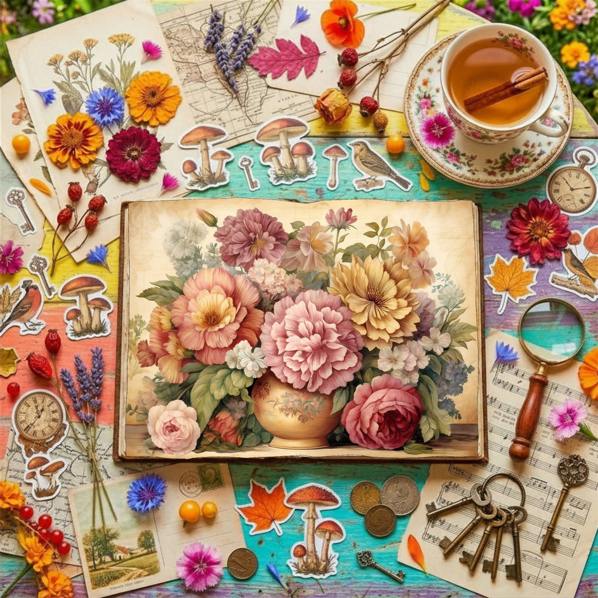 Flowerbouquet Digital Papers