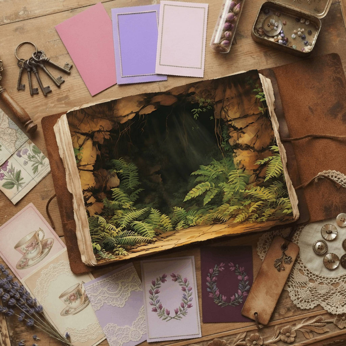 Forest Cave Digital Papers