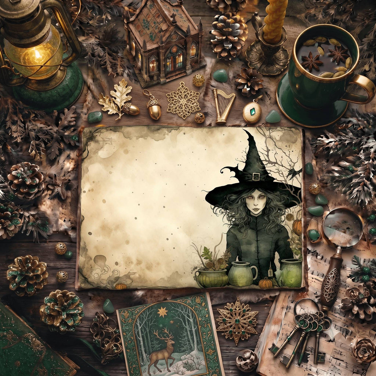 Forest Witch Digital Papers