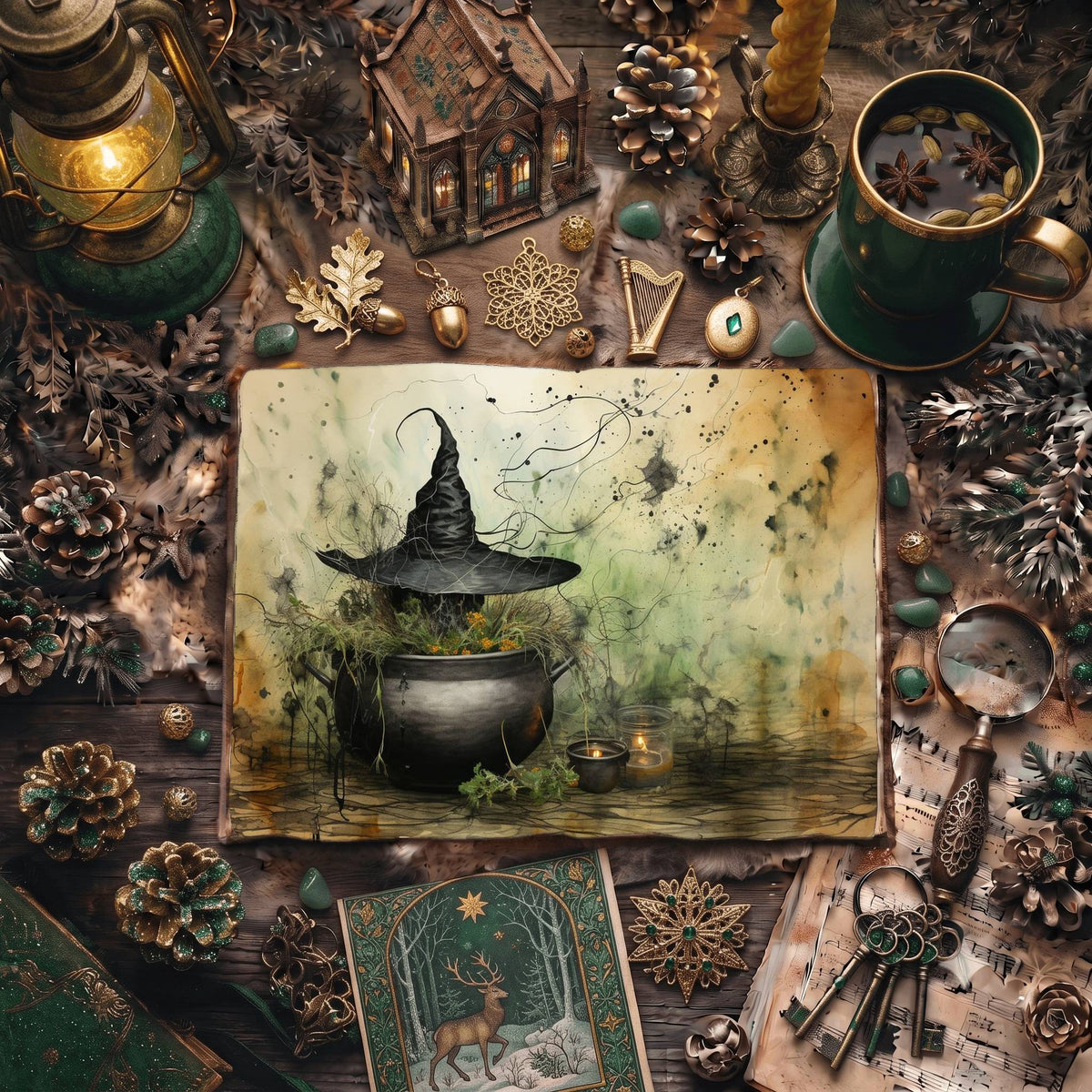 Forest Witch Digital Papers