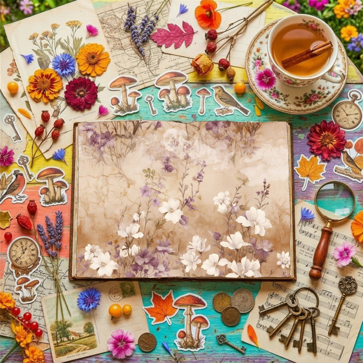 Freesia Flowers Digital Papers