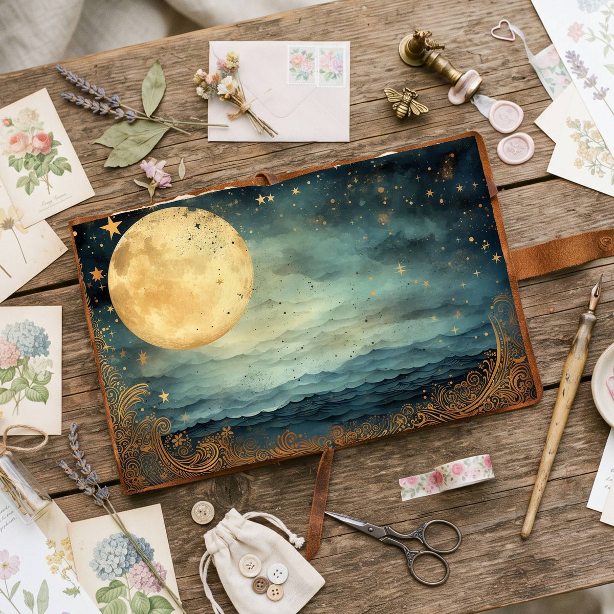 Full Moon Digital Papers