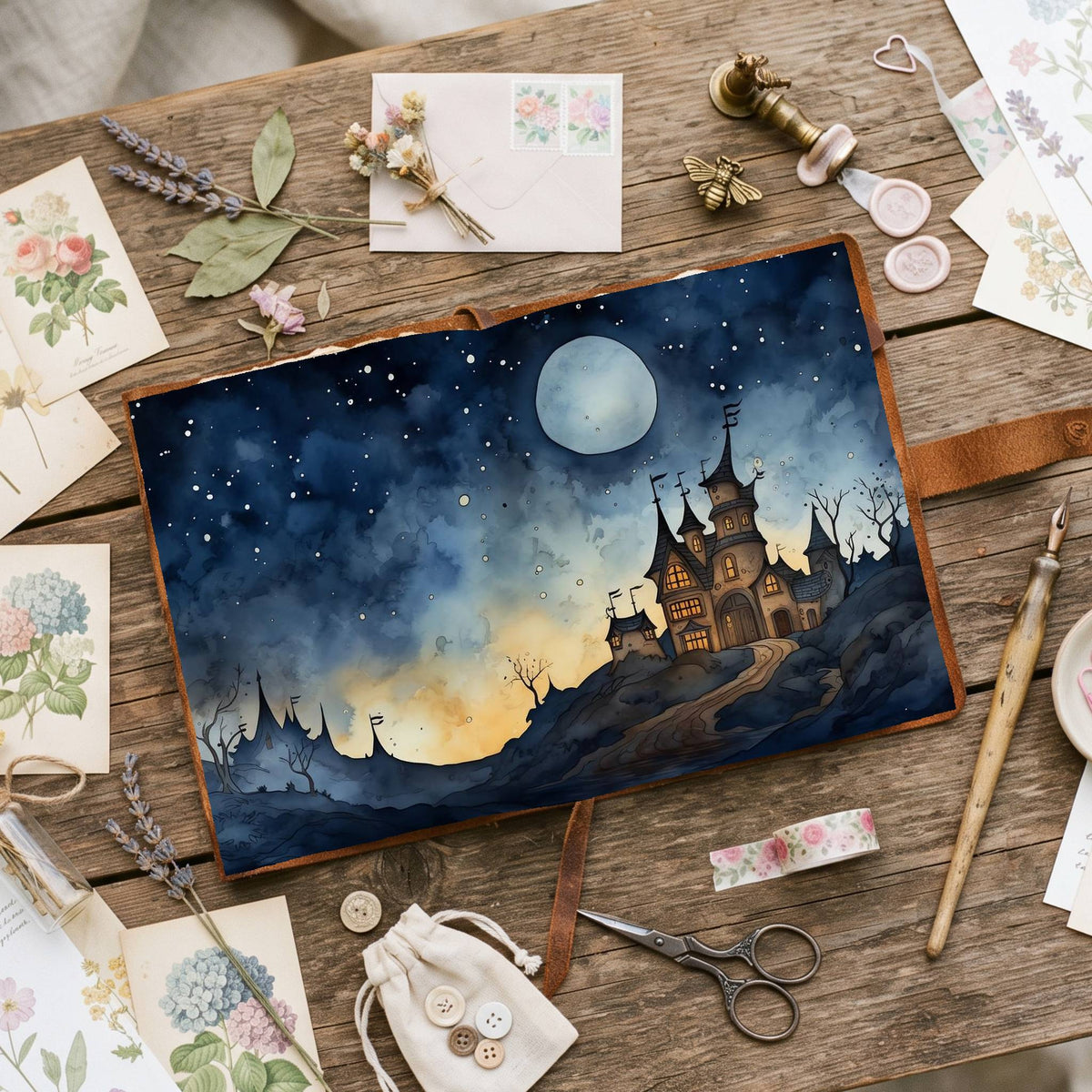Full Moon Digital Papers