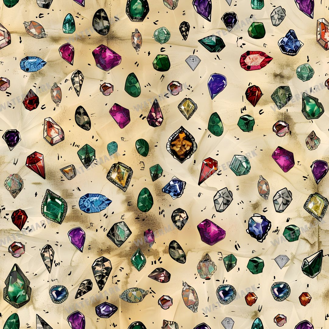 Gems Seamless Pattern