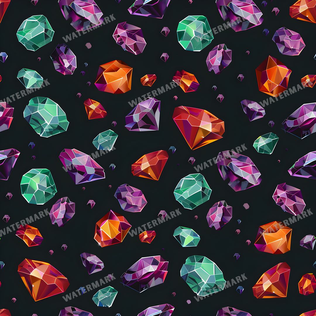 Gems Seamless Pattern