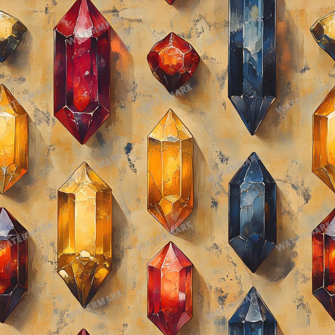 Gems Seamless Pattern