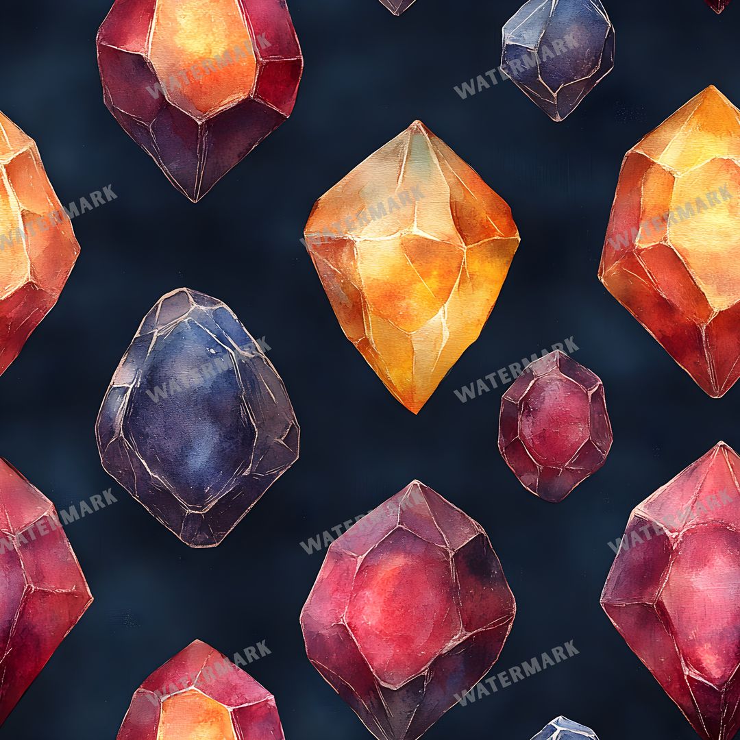Gems Seamless Pattern