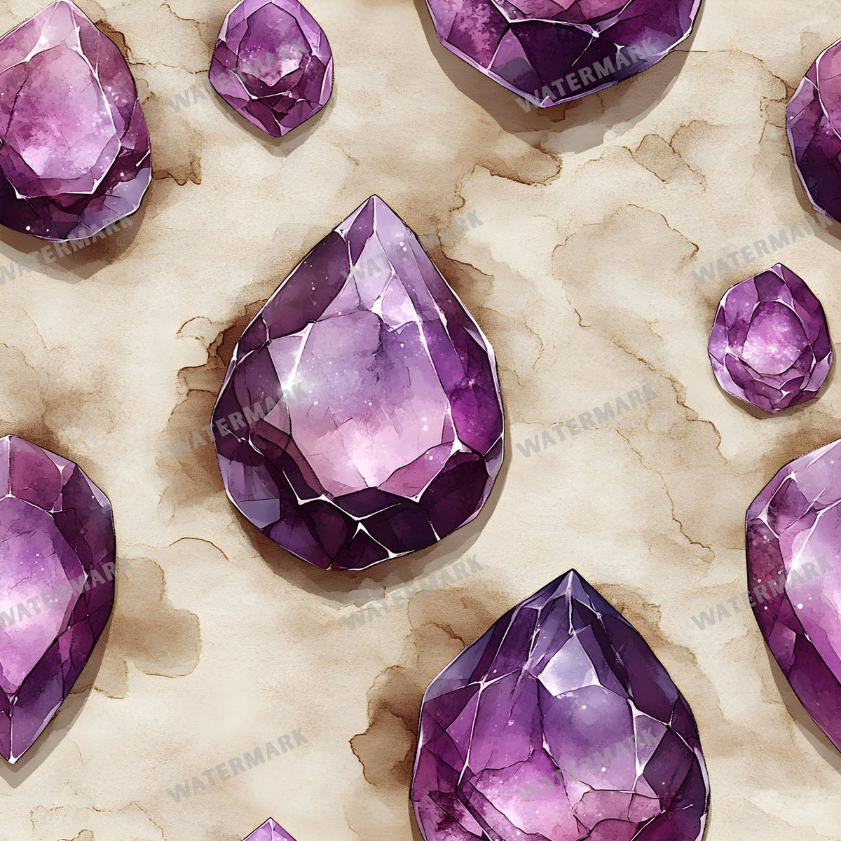 Gems Seamless Pattern