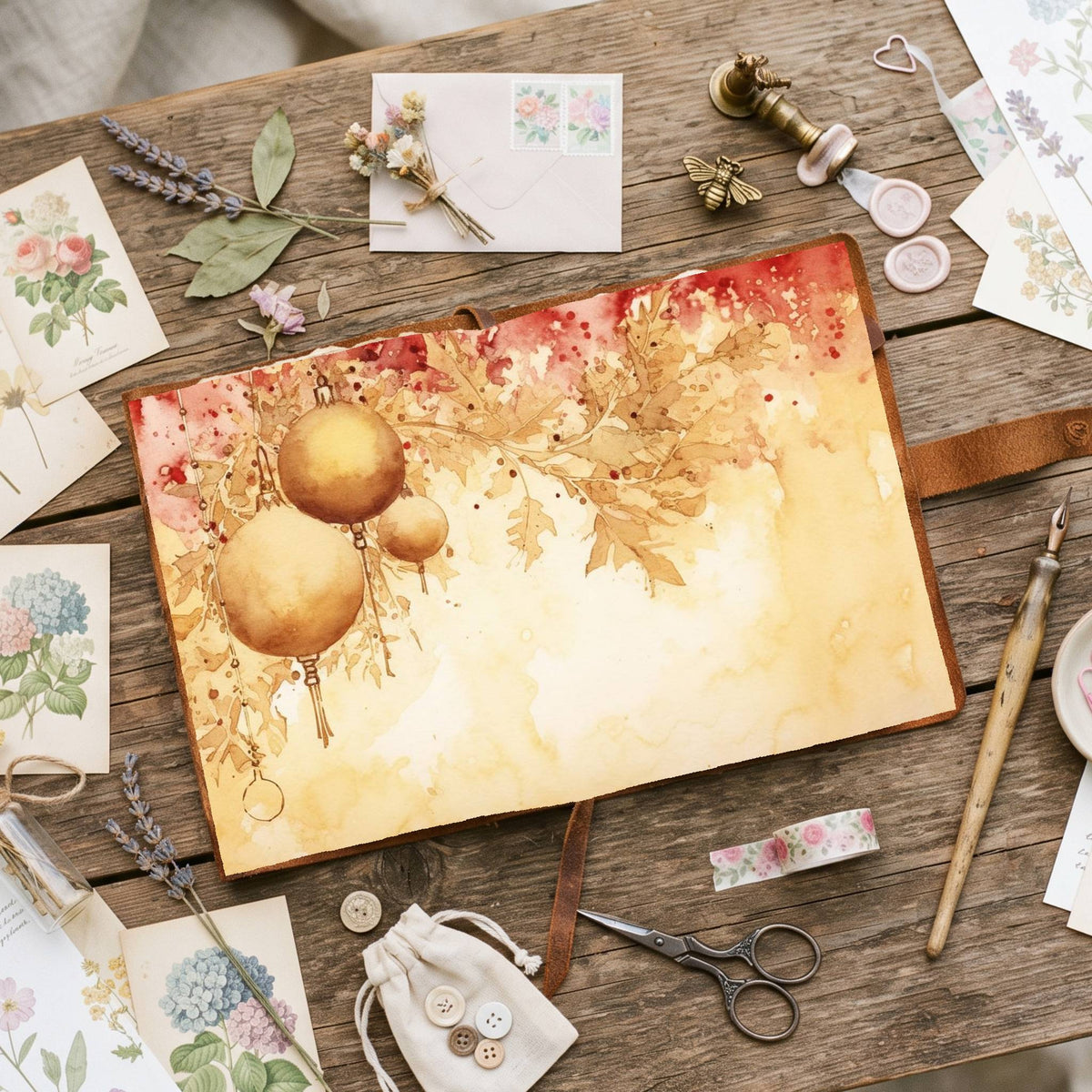 Gold Christmas Digital Papers