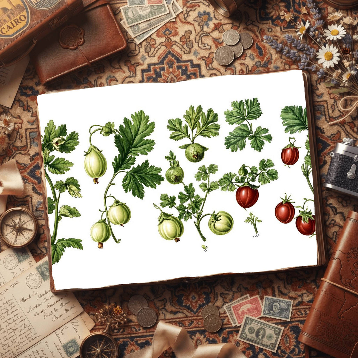 Gooseberries Digital Papers