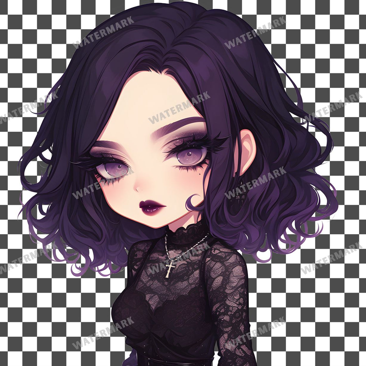Goth Girl Clipart Pngs