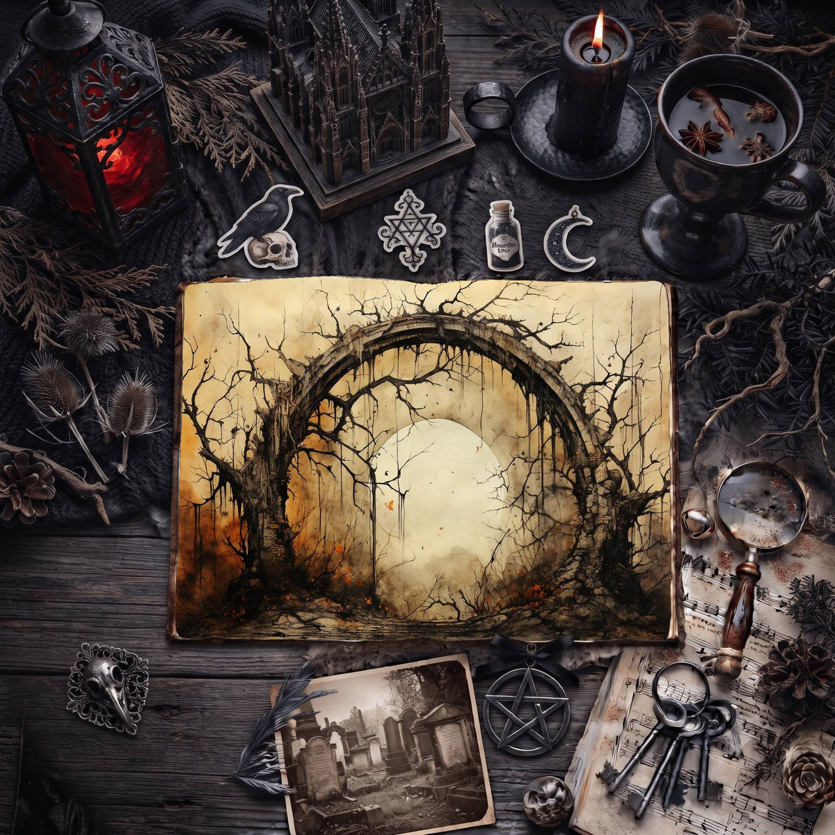 Gothic Arch Digital Papers
