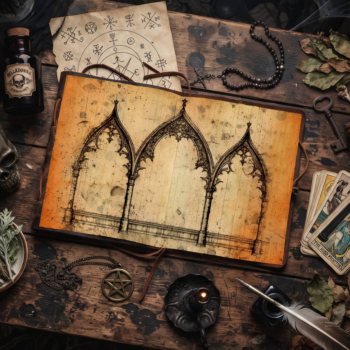 Gothic Arches Digital Papers