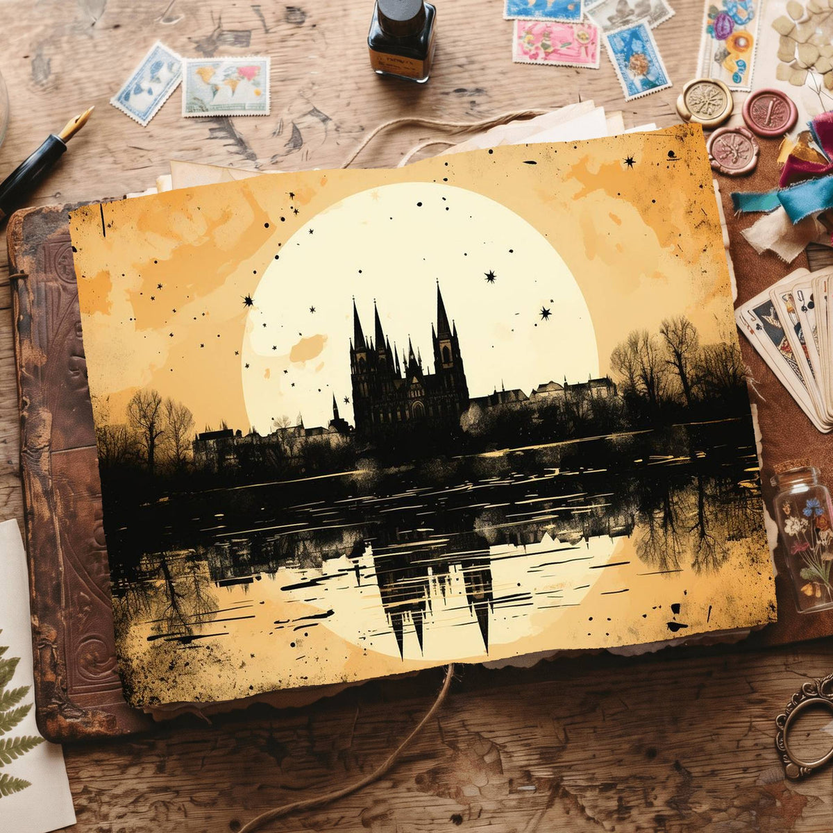 Gothic Castle Digital Papers