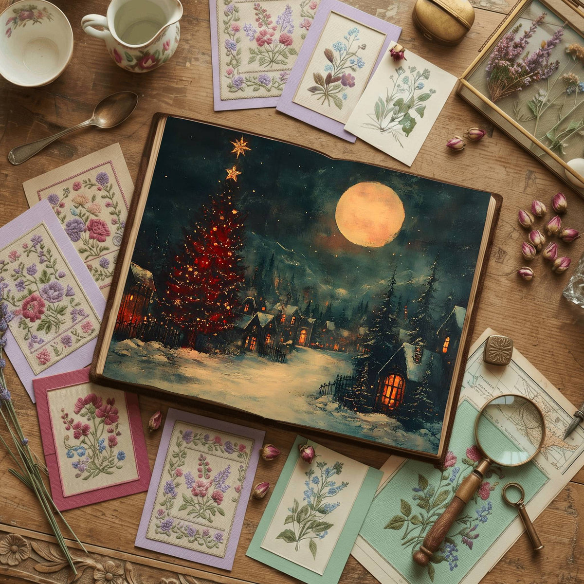 Gothic Christmas Digital Papers