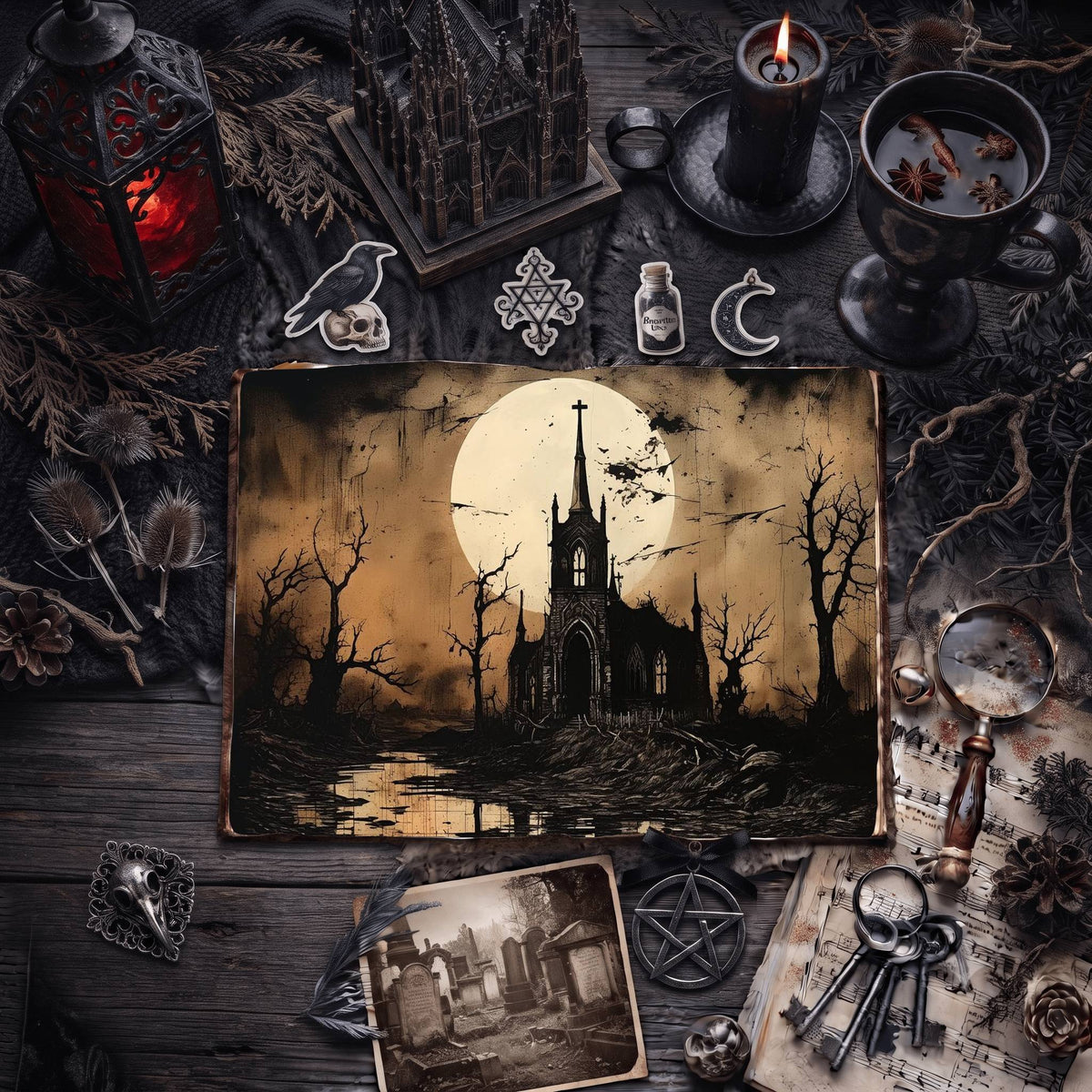 Gothic Church Digital Papers