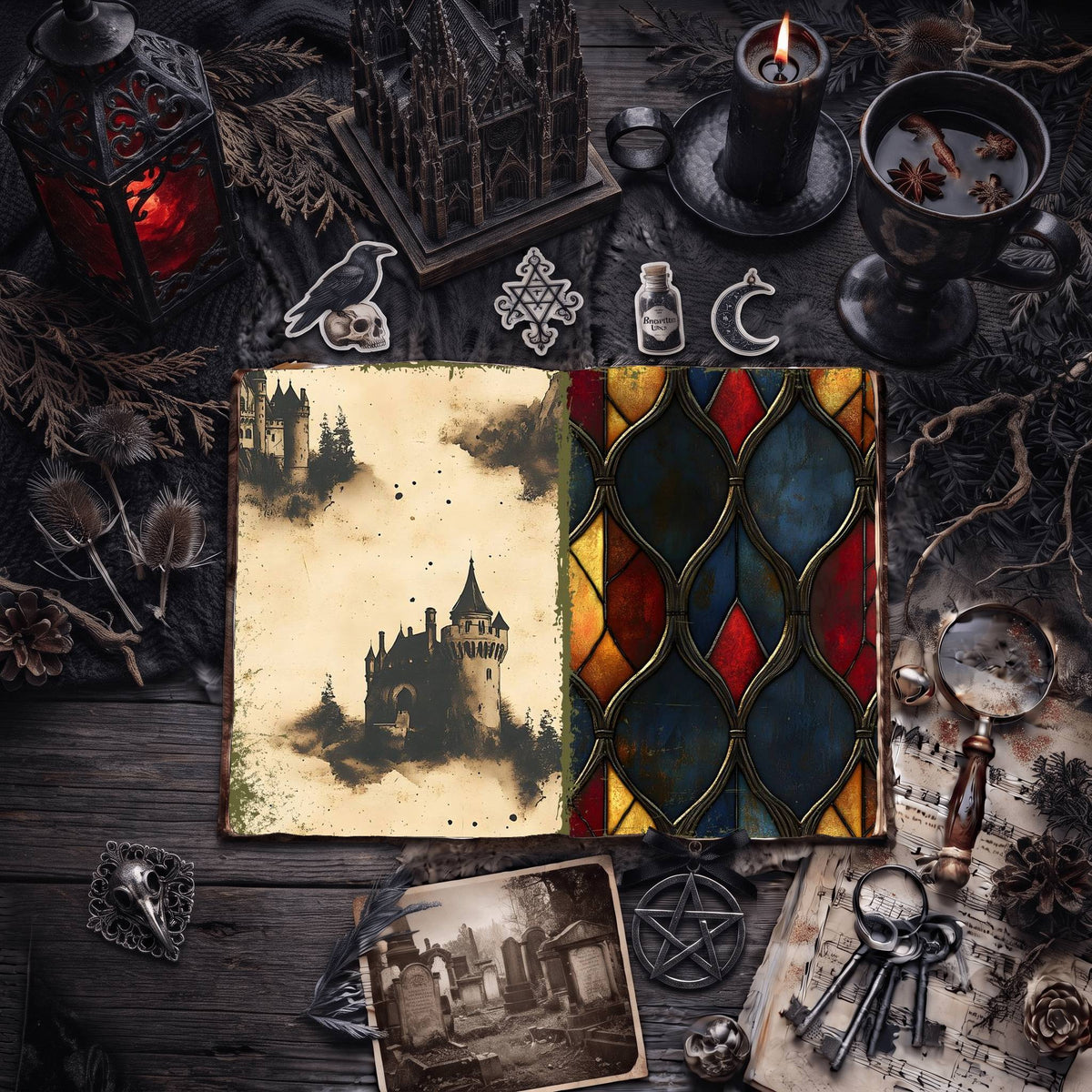 Gothic Digital Papers