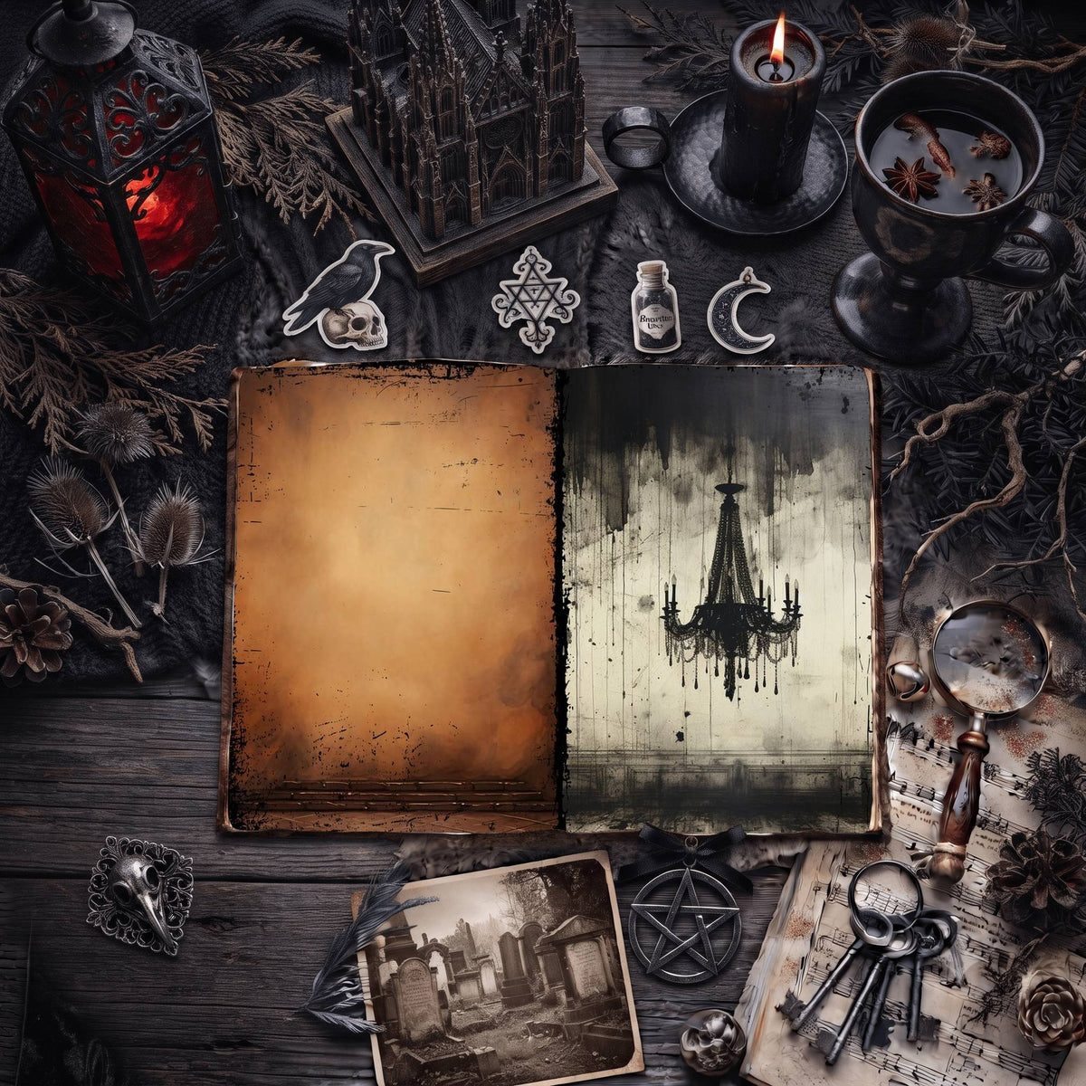 Gothic Digital Papers