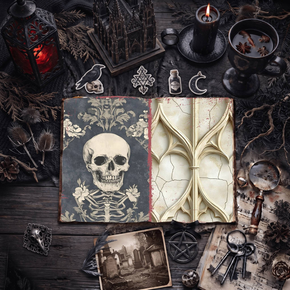 Gothic Digital Papers