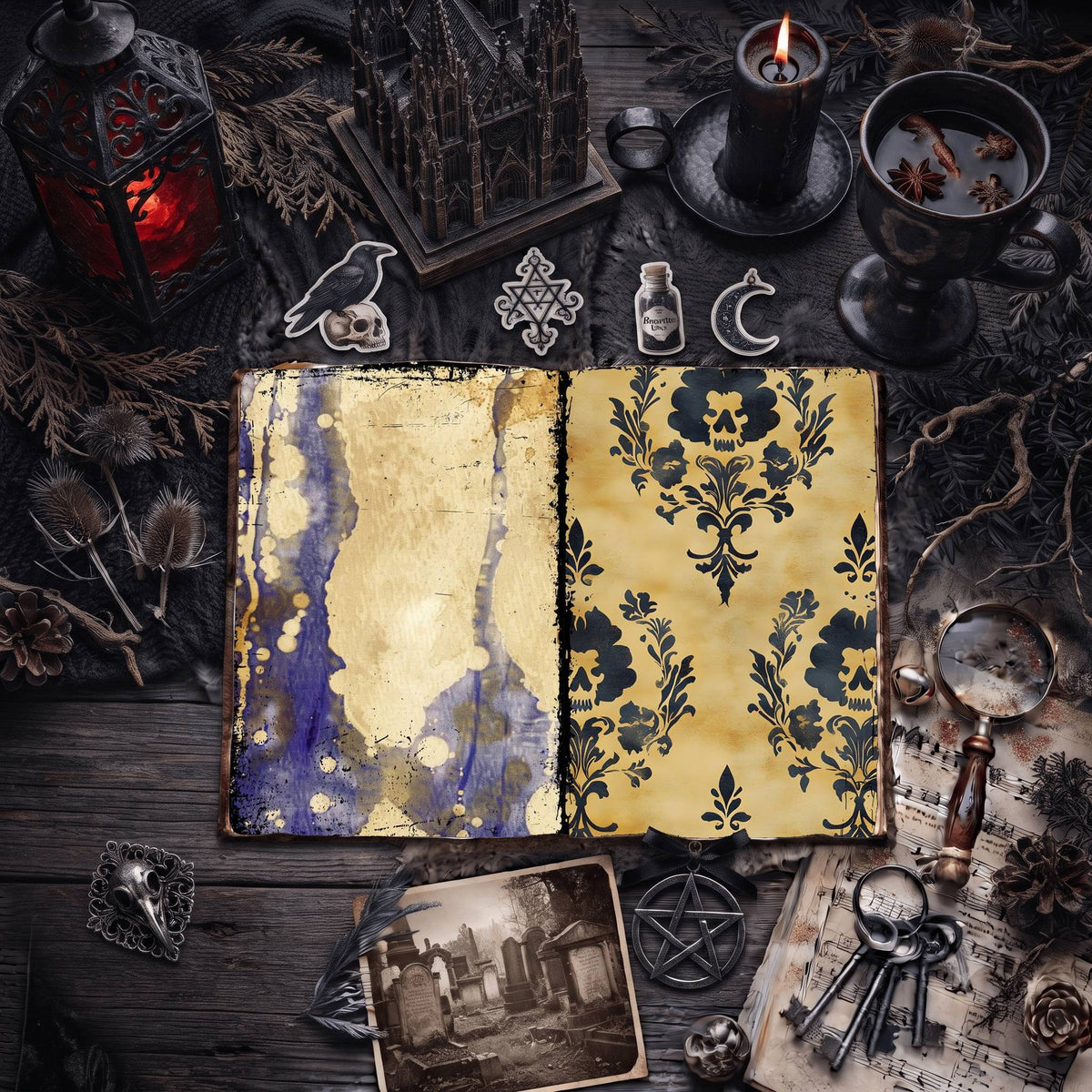 Gothic Digital Papers