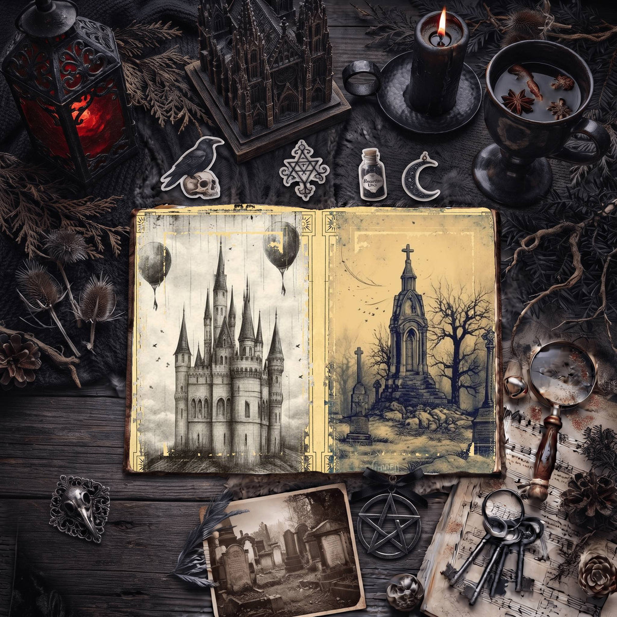 Gothic Digital Papers
