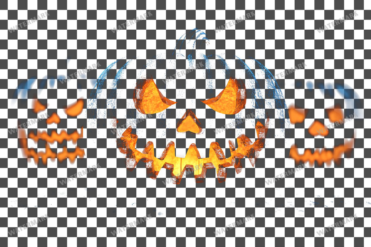 Halloween On A Black Background PNG overlay on a transparent checkered background, preview 6