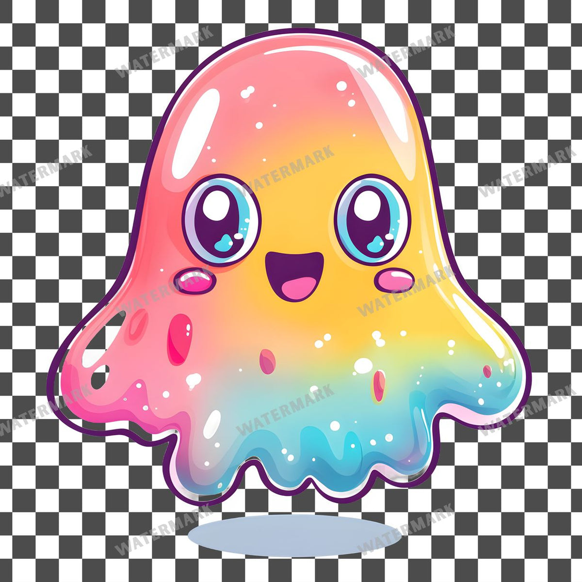 Halloween Kawaii Style Clipart Pngs