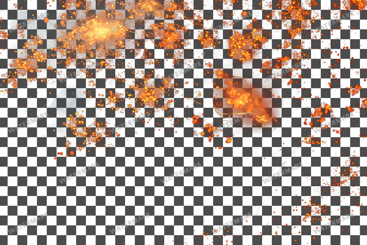 Halloween PNG overlay on a transparent checkered background, preview 6