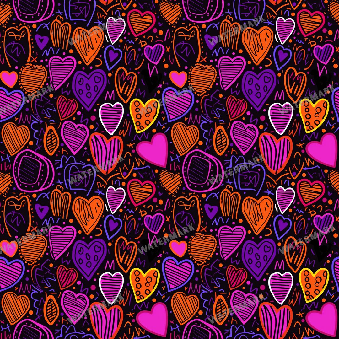 Hearts Seamless Pattern