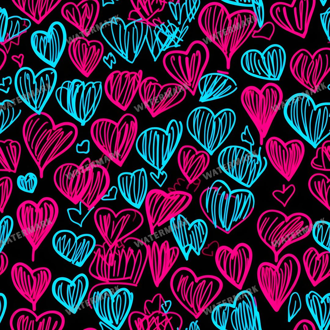 Hearts Seamless Pattern