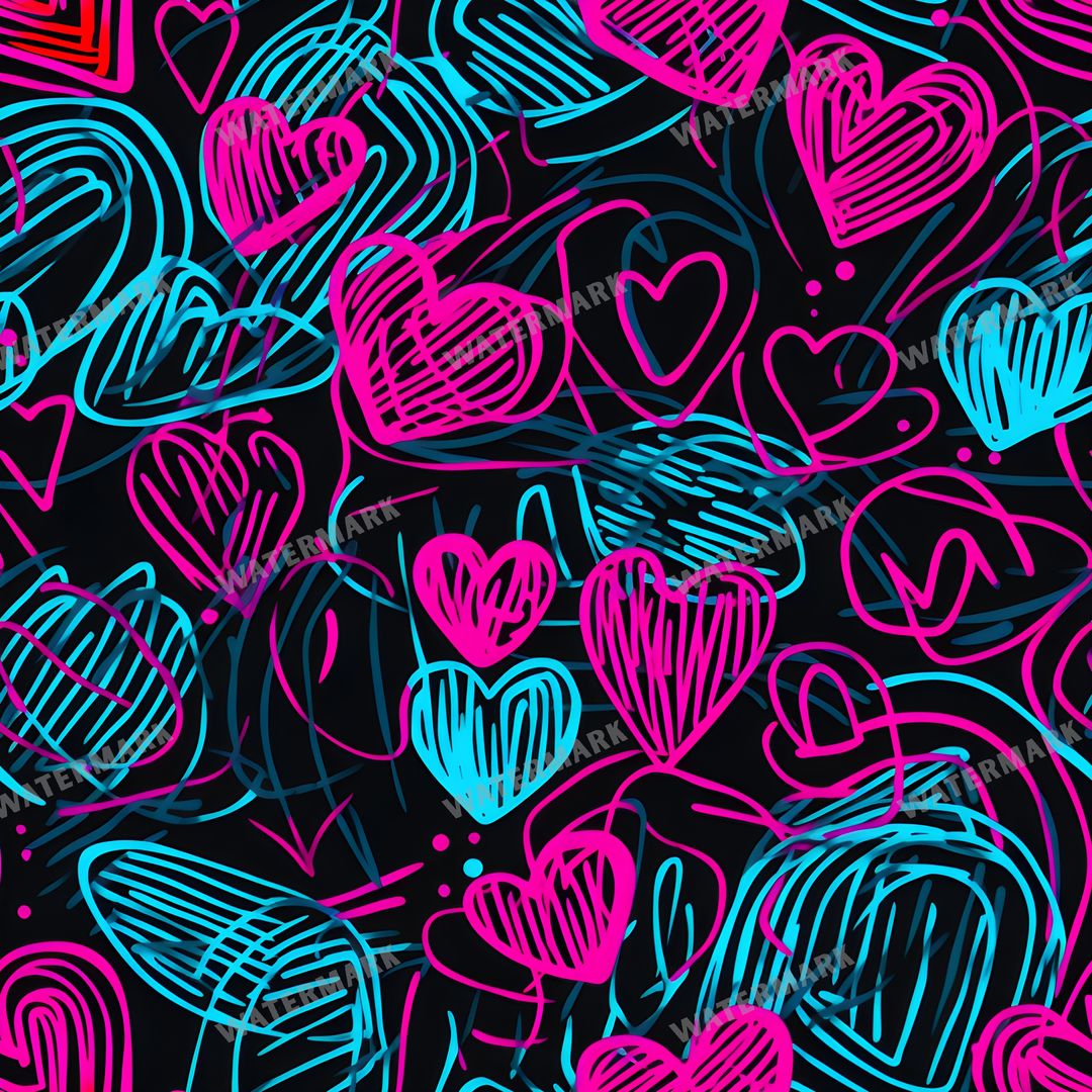 Hearts Seamless Pattern