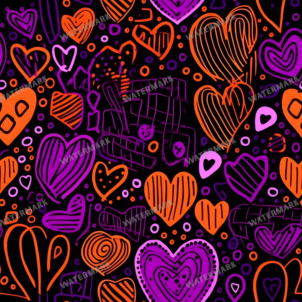 Hearts Seamless Pattern