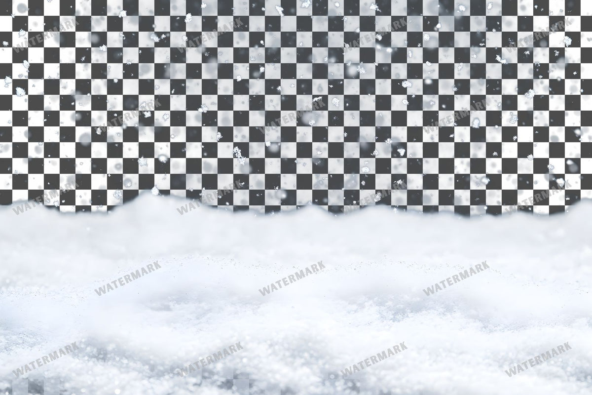 Heavy Snowfall Dense White Flakes Transparent Overlay Pngs